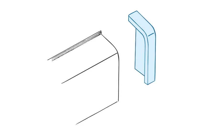 Enddeckel rechts